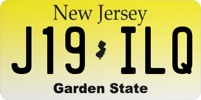 NJ license plate J19ILQ