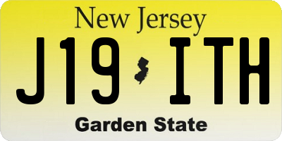 NJ license plate J19ITH
