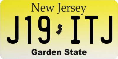 NJ license plate J19ITJ