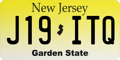 NJ license plate J19ITQ