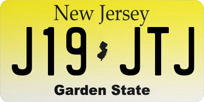 NJ license plate J19JTJ