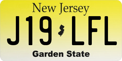 NJ license plate J19LFL