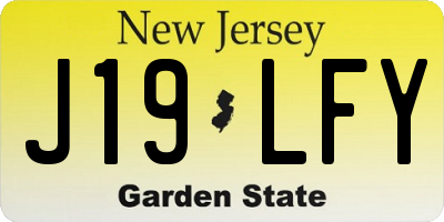 NJ license plate J19LFY