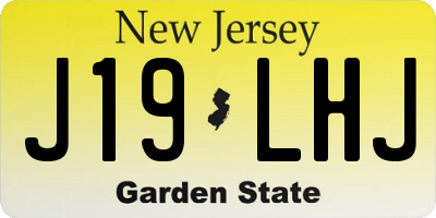 NJ license plate J19LHJ
