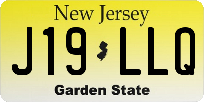 NJ license plate J19LLQ