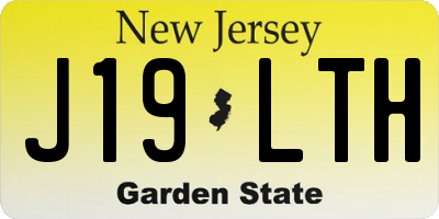 NJ license plate J19LTH