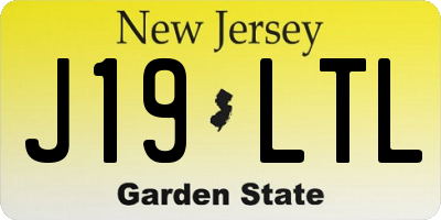NJ license plate J19LTL