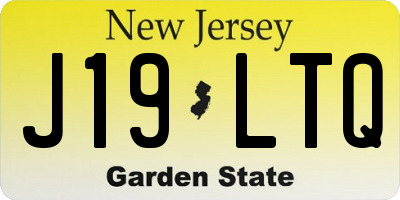 NJ license plate J19LTQ