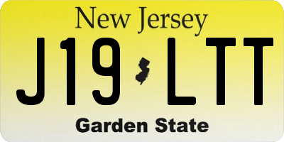 NJ license plate J19LTT