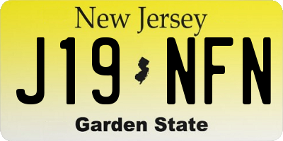 NJ license plate J19NFN
