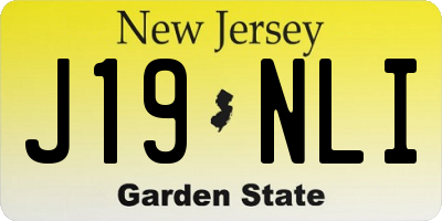 NJ license plate J19NLI