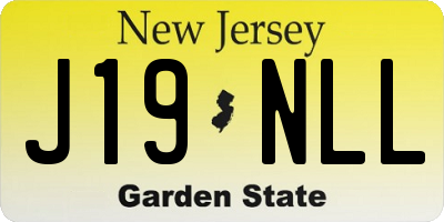 NJ license plate J19NLL