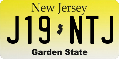 NJ license plate J19NTJ