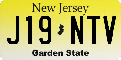 NJ license plate J19NTV