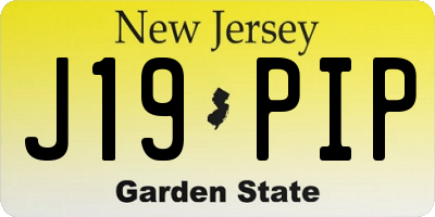 NJ license plate J19PIP