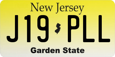 NJ license plate J19PLL