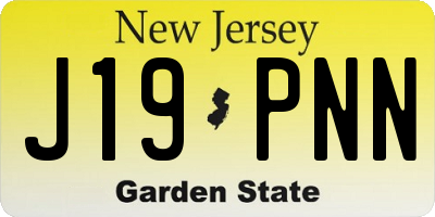NJ license plate J19PNN