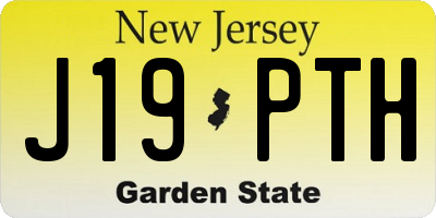 NJ license plate J19PTH