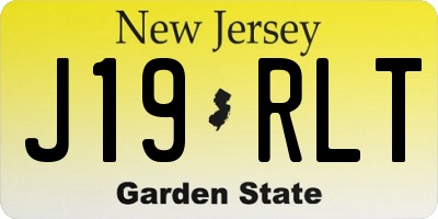 NJ license plate J19RLT