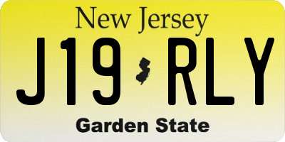 NJ license plate J19RLY
