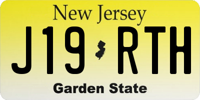 NJ license plate J19RTH