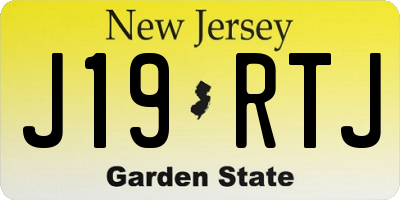 NJ license plate J19RTJ