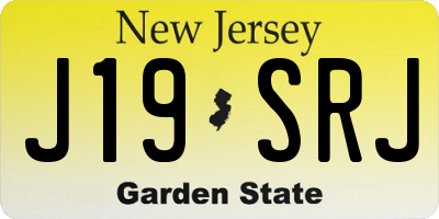 NJ license plate J19SRJ