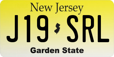 NJ license plate J19SRL