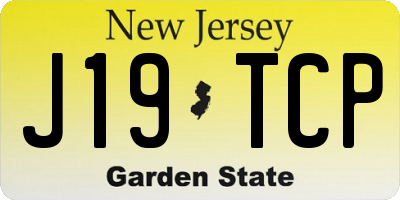 NJ license plate J19TCP