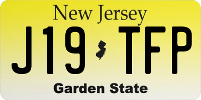 NJ license plate J19TFP