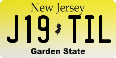 NJ license plate J19TIL