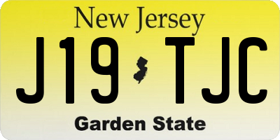 NJ license plate J19TJC