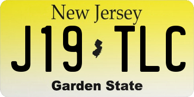NJ license plate J19TLC