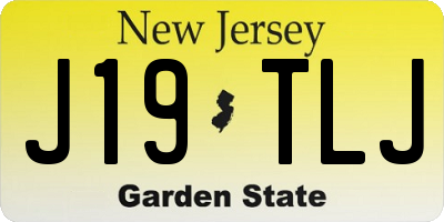 NJ license plate J19TLJ