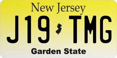 NJ license plate J19TMG
