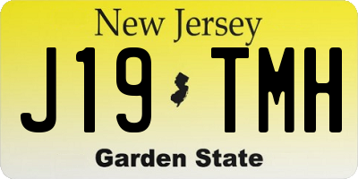 NJ license plate J19TMH