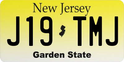 NJ license plate J19TMJ