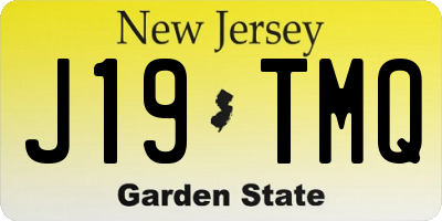 NJ license plate J19TMQ