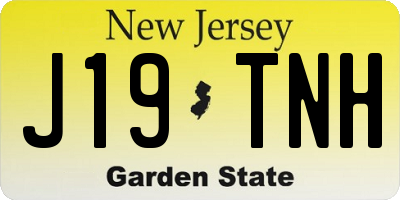 NJ license plate J19TNH