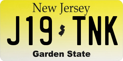 NJ license plate J19TNK