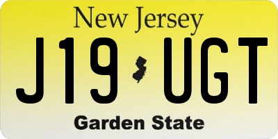 NJ license plate J19UGT