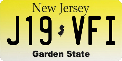 NJ license plate J19VFI