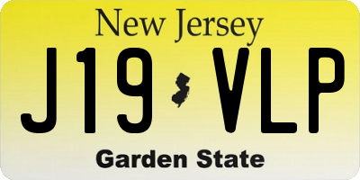 NJ license plate J19VLP