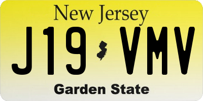 NJ license plate J19VMV
