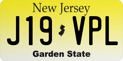 NJ license plate J19VPL