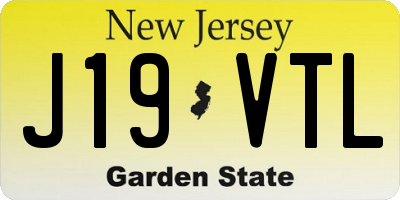 NJ license plate J19VTL