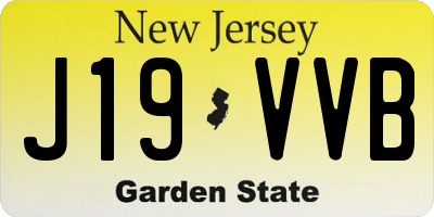 NJ license plate J19VVB