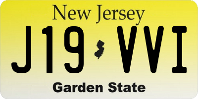 NJ license plate J19VVI