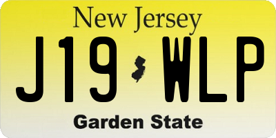 NJ license plate J19WLP