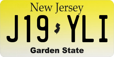 NJ license plate J19YLI